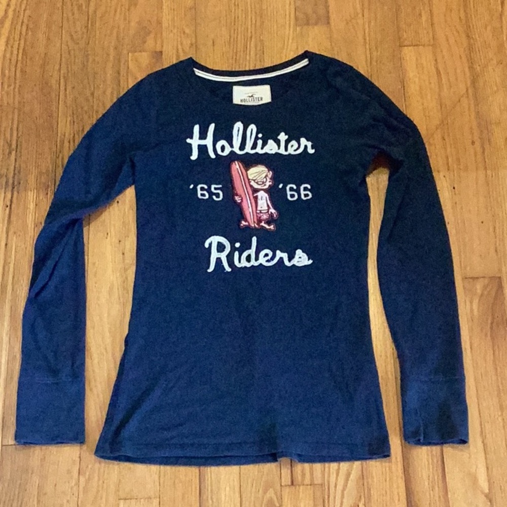 Hollister Long Sleeve 'Tee 65 '66 Surfer Rider size medium - Picture 2 of 8